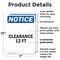 Signmission Clearance 12 Ft, 7 in W x Rectangle, Plastic OS-2PACK-NS-P-710-V-10663 - alternate 8